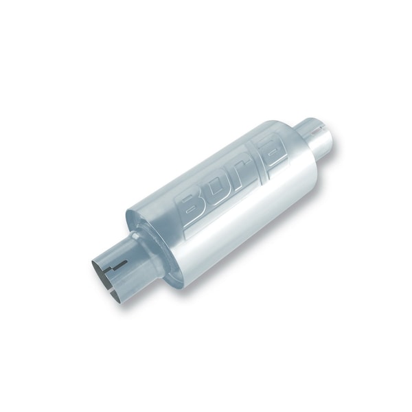 Borla MUFFLER S-TYPE 2.5IN IN/OUT 10IN X5IN DIA. RD W/O NOTCH 40842S - main